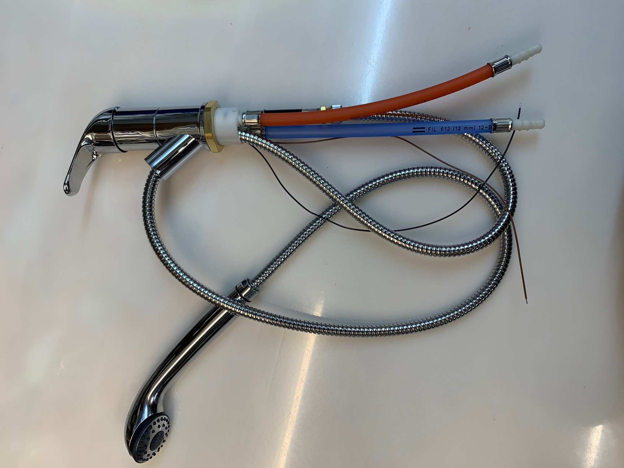 Reich Kama Shower Mixer Tap with Julia Showerhead Chrome Tent Hire Direct